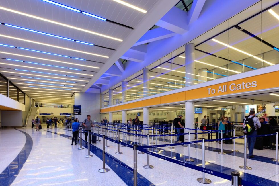 LAX United Airlines Terminals 7 & 8 and T7 Club TrueNorth Steel