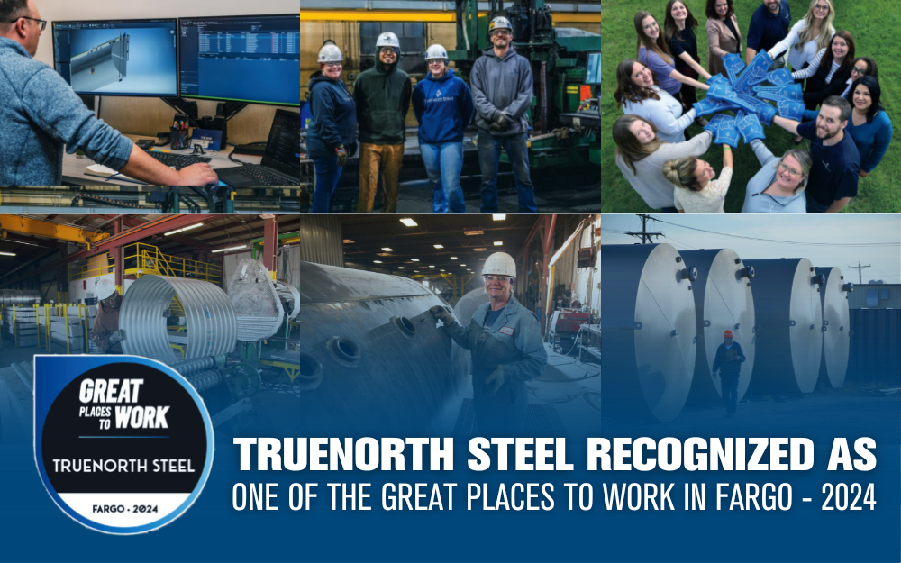 TrueNorth Steel Named as One of Fargo Moorhead West Fargo’s “Great Places to Work”